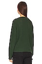 view 3 of 4 Asymmetric Neck Sweater in Hunter Green