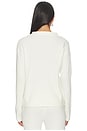 view 3 of 5 Button Funnel Neck Sweater in Soft White