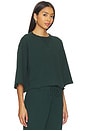 view 2 of 4 Boxy Short Sleeve Pullover in Mossy Green