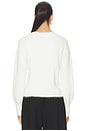 view 3 of 4 Diagonal Placket Sweater in Soft White