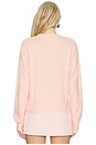 view 3 of 4 Crewneck Boxy Sweater in Blush