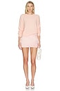 view 4 of 4 Crewneck Boxy Sweater in Blush