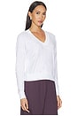 view 2 of 4 Deep Vneck Pullover in White