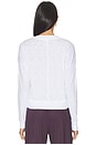 view 3 of 4 Deep Vneck Pullover in White