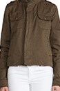 view 5 of 7 Military Button Up Jacket in Army Green