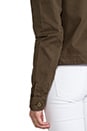view 7 of 7 Military Button Up Jacket in Army Green
