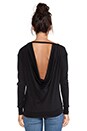 view 4 of 4 Open Back Pullover in Black
