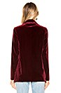 view 3 of 4 BLACK Liquid Velour Blazer in Wine