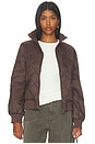 view 1 of 5 Leni Mock Neck Jacket in Mocha