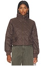 view 2 of 5 Leni Mock Neck Jacket in Mocha