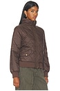 view 4 of 5 Leni Mock Neck Jacket in Mocha