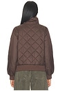 view 5 of 5 Leni Mock Neck Jacket in Mocha
