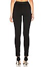 view 3 of 5 Rayon Ponte Zip Legging in Black