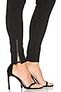 view 5 of 5 Rayon Ponte Zip Legging in Black