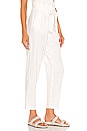 view 2 of 4 BLACK Indio Linen Paperbag Waist Pant in Ivory