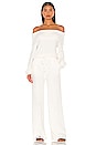 view 4 of 4 BLACK Fuzzy Sweater Pant in Ivory