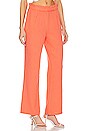 view 2 of 4 Paper Bag Waist Wide Leg Pant in Hot Coral