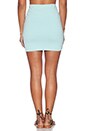 view 3 of 3 Cotton Lycra Wrap Mini Skirt in Bubble Blue