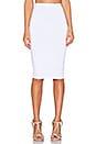 view 1 of 3 Heavy Spandex Pencil Skirt in White