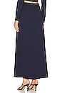 view 4 of 5 Knot Slit Maxi Skirt in Navy