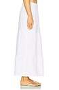 view 4 of 7 Tiered Button Front Maxi Skirt in White
