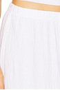 view 7 of 7 Tiered Button Front Maxi Skirt in White