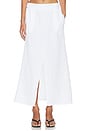 view 1 of 6 Split Front Maxi Skirt in White