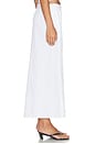 view 3 of 6 Split Front Maxi Skirt in White