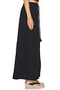 view 3 of 6 FALDA LARGA CON CINTURÓN BELTED MAXI SKIRT in Black