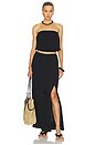 view 5 of 6 FALDA LARGA CON CINTURÓN BELTED MAXI SKIRT in Black