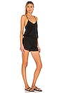 view 2 of 3 Supreme Jersey Tie Front V Neck Romper in Black