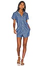 view 1 of 3 Colored Chambray Romper in Blue