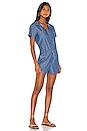 view 2 of 3 Colored Chambray Romper in Blue