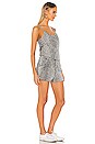 view 2 of 3 Leopard Slub Romper in Grey