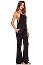 view 2 of 3 Modal Jersey Wide Leg Jumpsuit in Black