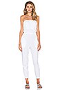 view 1 of 3 Supreme Jersey Strapless Jumpsuit in White