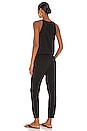 view 3 of 3 Supreme Jersey Surplice Jumpsuit in Black