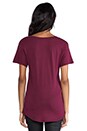 view 3 of 4 Light Weight Jersey Short Sleeve Pocket Tee in Merlot