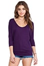 view 1 of 4 Slub Dolman Top in Plum