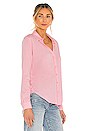 view 2 of 4 Light Weight Jersey Button Up in Bunny Pink