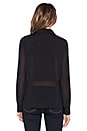 view 3 of 4 BLACK Georgette Sheer Blouse in Black
