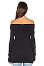 view 3 of 4 Modal Thermal Off Shoulder Top in Black