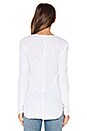 view 3 of 4 Cotton Slub Scallop Hem Tee in White