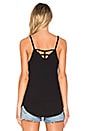 view 3 of 4 Modal Rib Cut Out Tank in Black