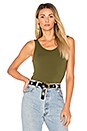 view 1 of 5 Tank Bodysuit in Cargo