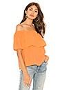 view 2 of 4 Gauze Off Shoulder Top in Mango