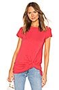 view 1 of 4 T-SHIRT JERSEY KNIT in Raspberry