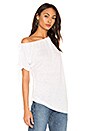 view 2 of 4 TOP ÉPAULES DÉNUDÉES LINEN JERSEY in White