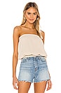 view 1 of 4 Beach Gauze Strapless Top in Ecru