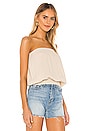 view 2 of 4 Beach Gauze Strapless Top in Ecru